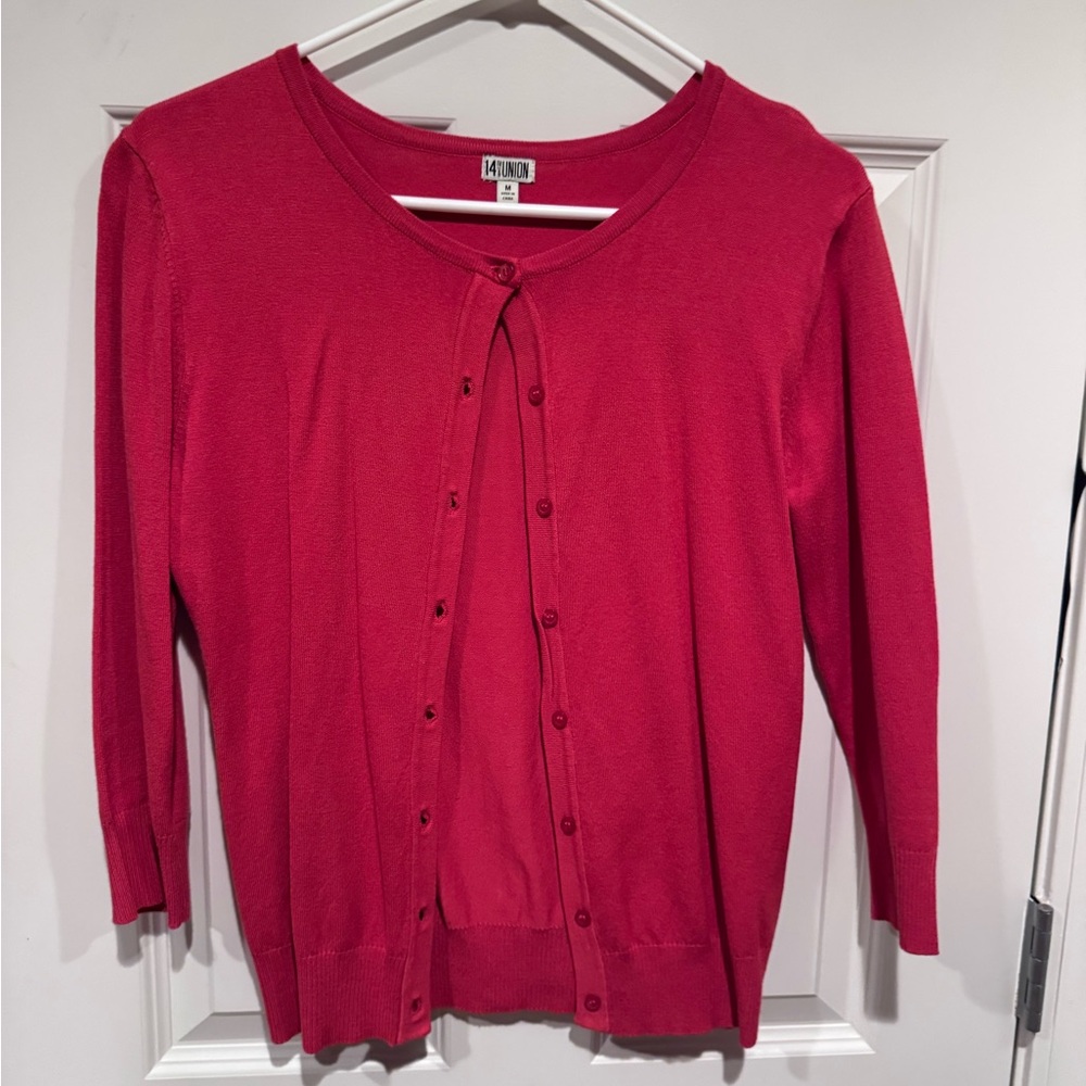 14th & Union Rust Cardigan Sweater